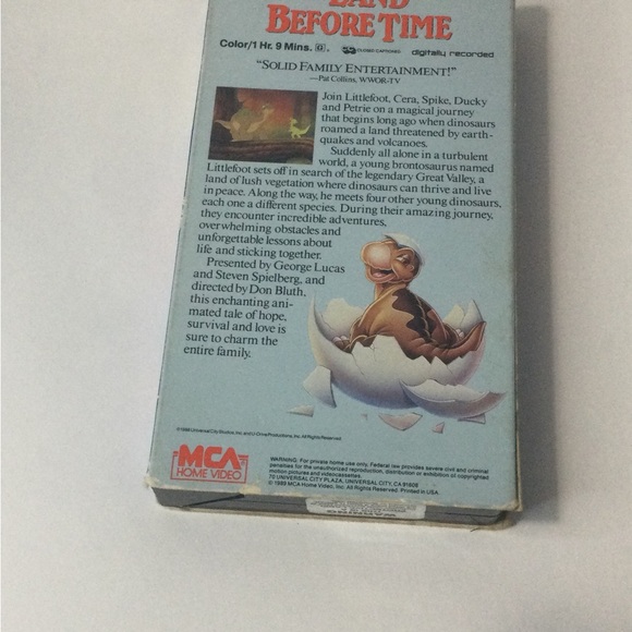 The Land Before Time Pre-Owned VHS Tape - Picture 2 of 7